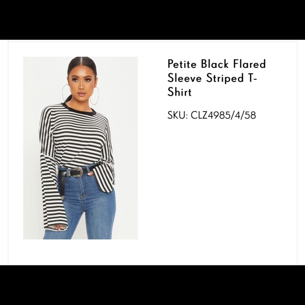 Striped flared top